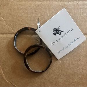 Noonday Horn Hoop Earrings